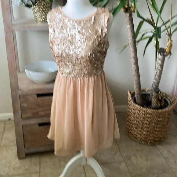 Gold Forever 21 Prom Dress Forever 21 Womens Gown Prom Evening Ball New  Size L High